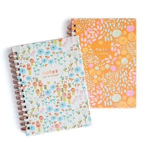 A5 Twin Wiro Spiral Notebook - Notepad Journal School Lined Paper Notes Books