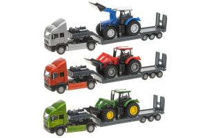 Teamsterz Farm Tractor & Transporter Set Country For Kids