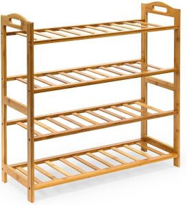 Bamboo Shoe Footwear Rack Stand Shelf Unit Organiser Wooden Storage Shelves