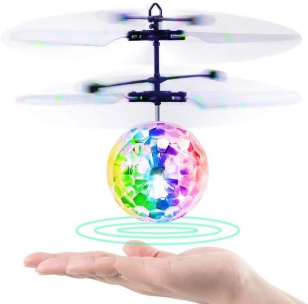 Flying Colored Flashing LED RC Ball! Hover Ball Helicopter 