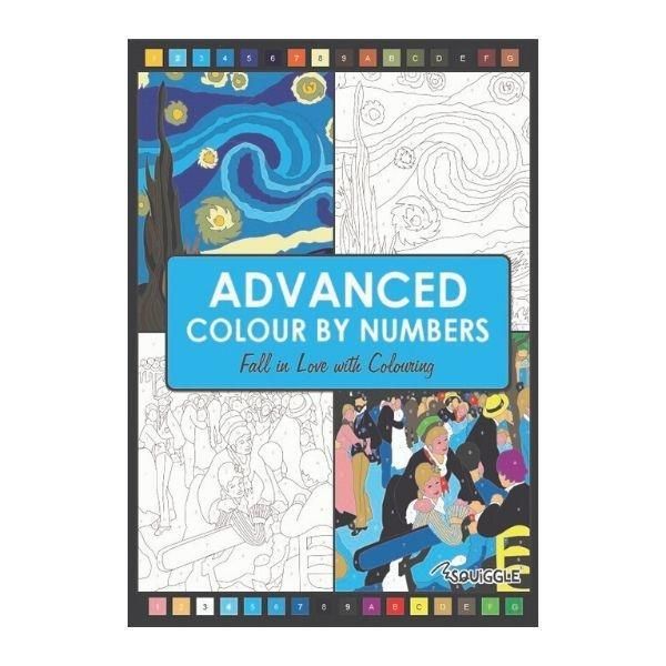 Colouring Book Advanced Colour By Numbers Adult Colouring Book Relaxing  Activity