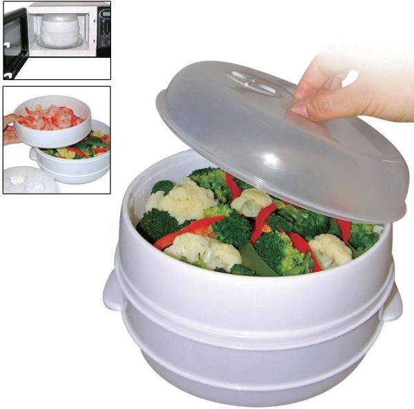 how to use a microwave vegetable steamer